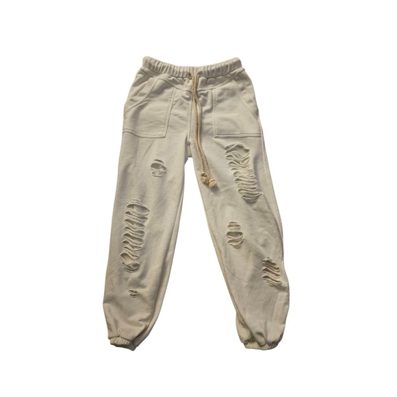 POL Distressed Cream Sweatpants‎ Joggers - Picture 5 of 6